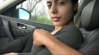 Audrey Royal Gets Fucked and Creampied in a Car - thesexsex.com