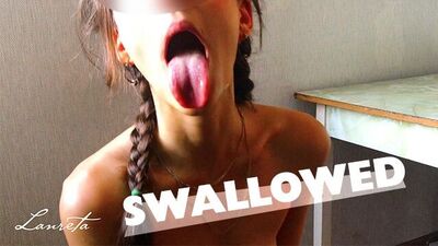 Schoolgirl Learns How To Swallow For The First Time - thesexsex.com